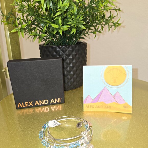 Alex and Ani Blue Lotus Bracelet - Picture 3 of 4